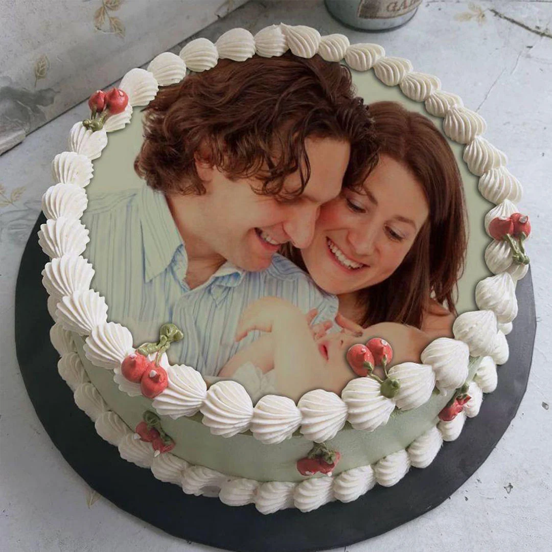 Valentine Personalized Photo Cake