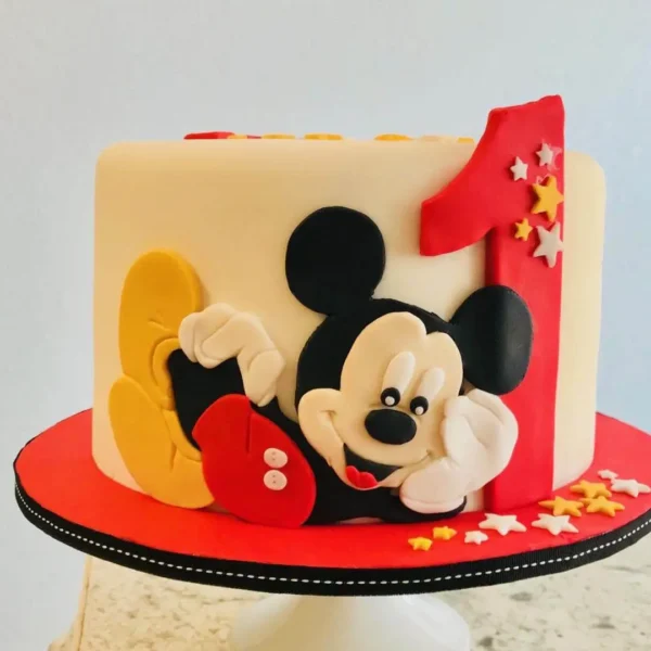 3D Fondant Birthday Cake