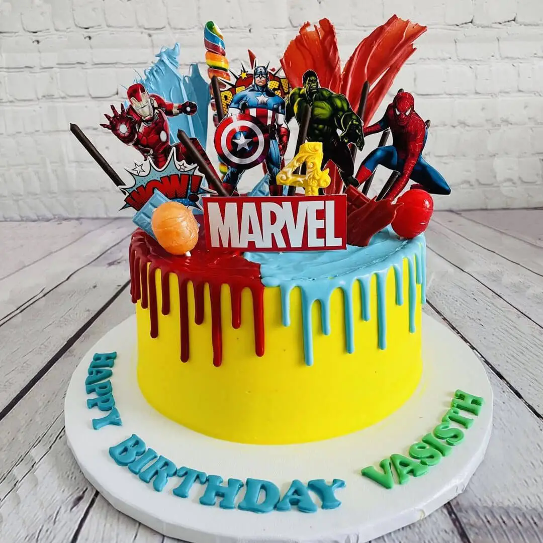 Avengers Theme Cake