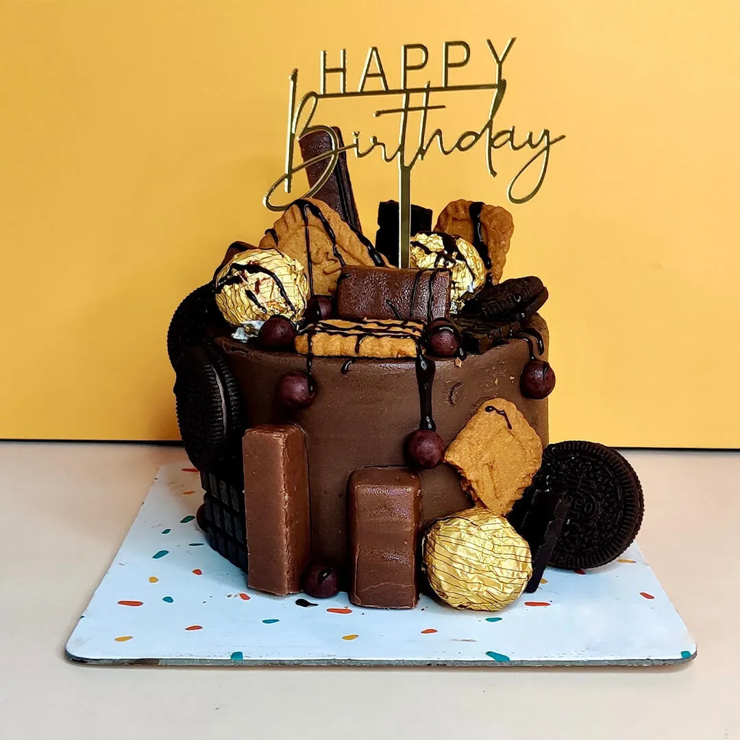 Chocolatey Loaded Birthday Cake