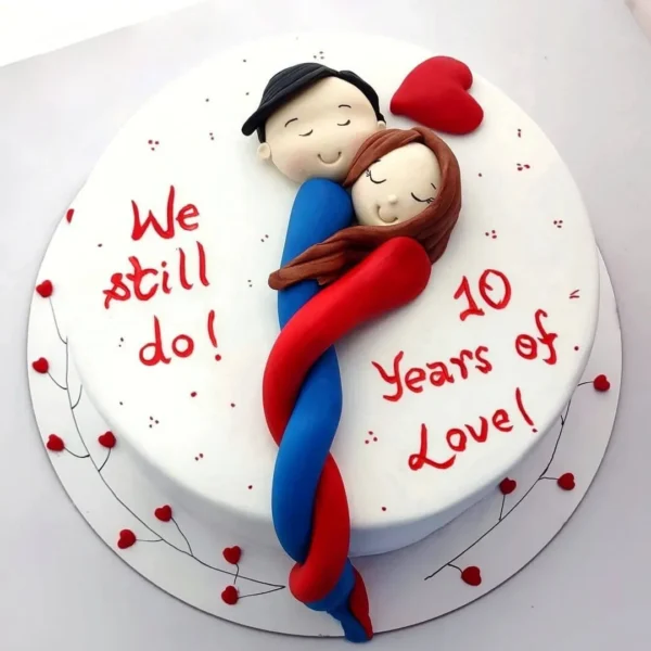 Couple Love Celebration Cake